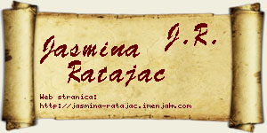 Jasmina Ratajac vizit kartica